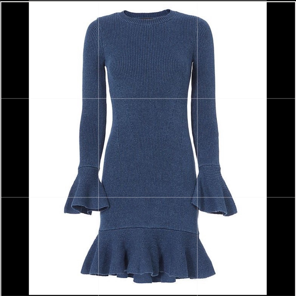 Intermix blue knit dress